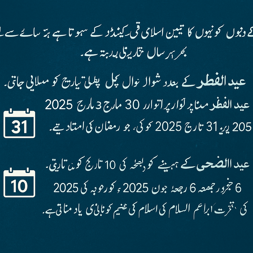 عید کب آتی ہے؟